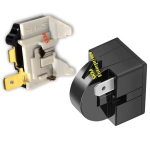 Haier Double Door Fridge Compressor Relay And Olp Or Over Load Protector 1 pin 100 Litres to 700 Litres