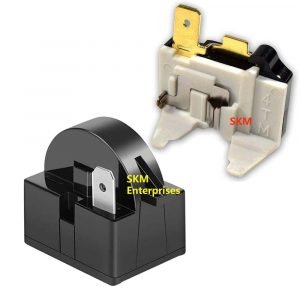 LG Double Door Fridge Compressor Relay And Olp or Over Load Protector 1 pin 100 Litres to 750 Litres