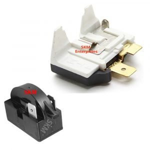 Videocon Double Door Fridge Compressor Relay And Olp Or Over Load Protector 2 pin 100 Litres to 700 Litres