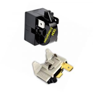 Videocon Double Door Fridge Compressor Relay And Olp Or Over Load Protector 3 pin 100 Litres to 700 Litres