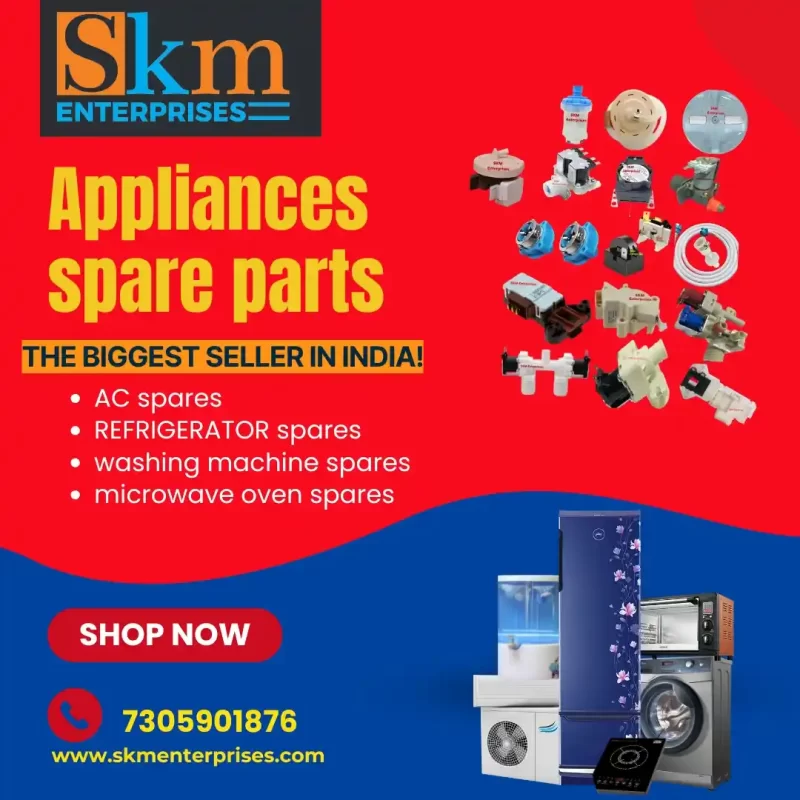 Appliances Spare Parts Shop in Manali, Chennai Tamil Nadu – SKM Enterprises