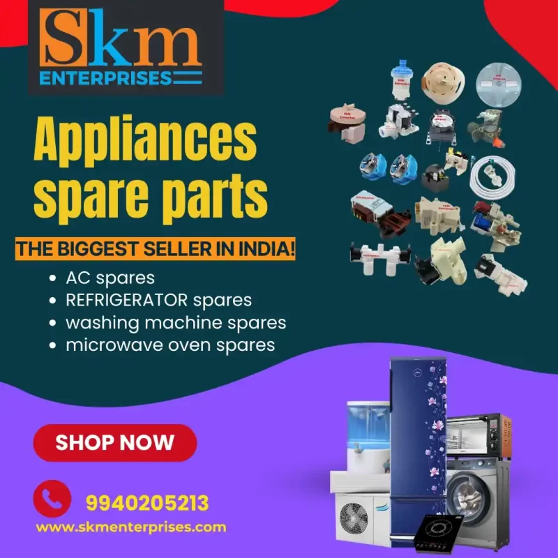 Appliances Spare Parts Shop in Puzhal, Chennai Tamil Nadu – SKM Enterprises