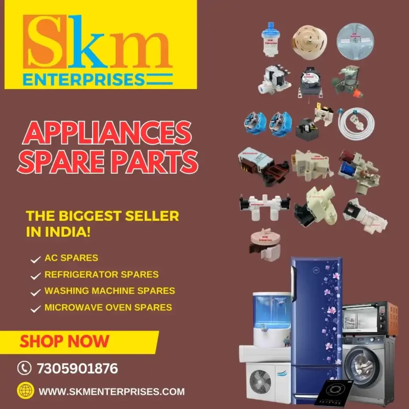 Appliances Spare Parts Shop in Seven Wells, Chennai Tamil Nadu – SKM Enterprises