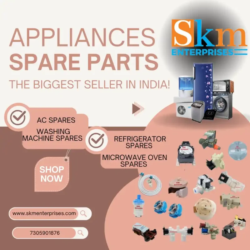 Appliances Spare Parts Shop in Adilabad Telangana – SKM Enterprises