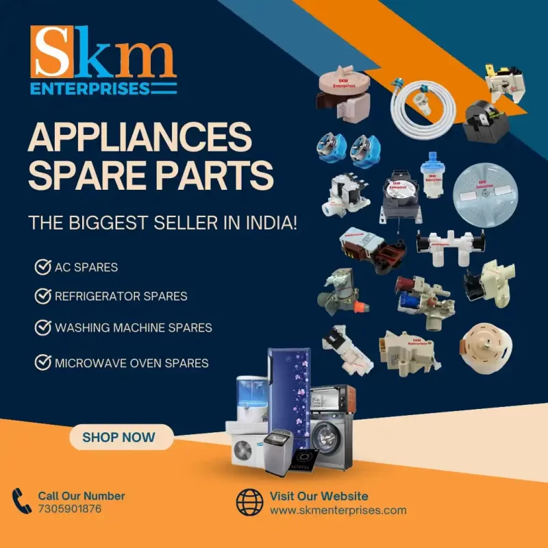 Appliances Spare Parts Shop in Arumbakkam, Chennai Tamil Nadu – SKM Enterprises