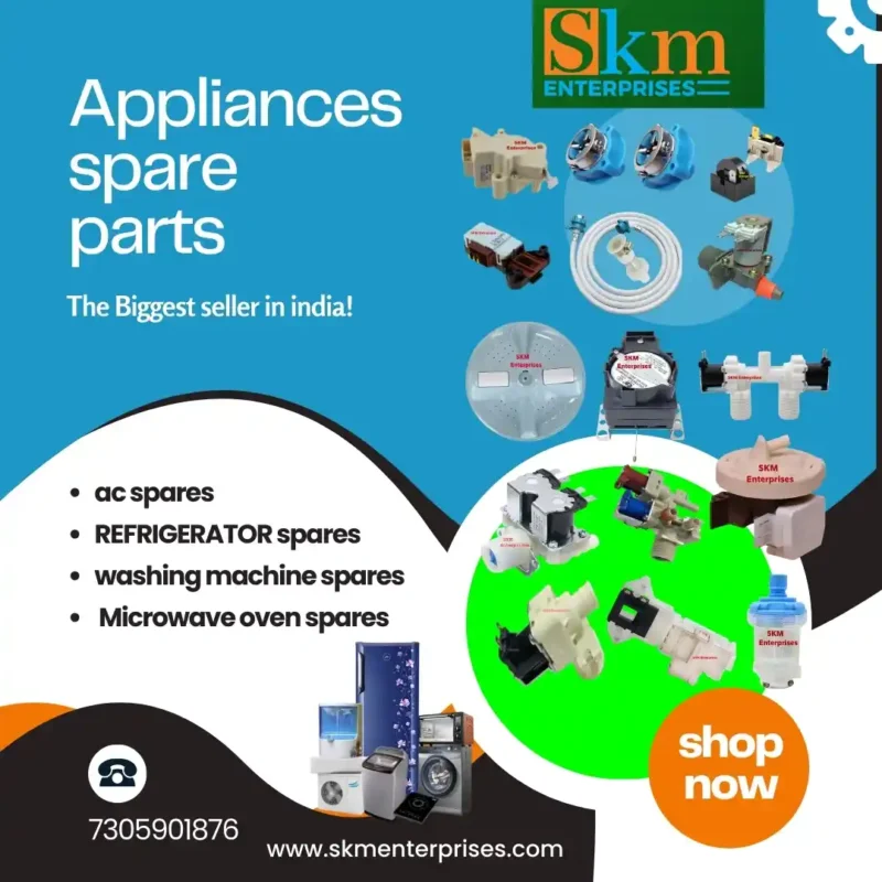 Appliances Spare Parts Shop in Deeg Rajasthan – SKM Enterprises