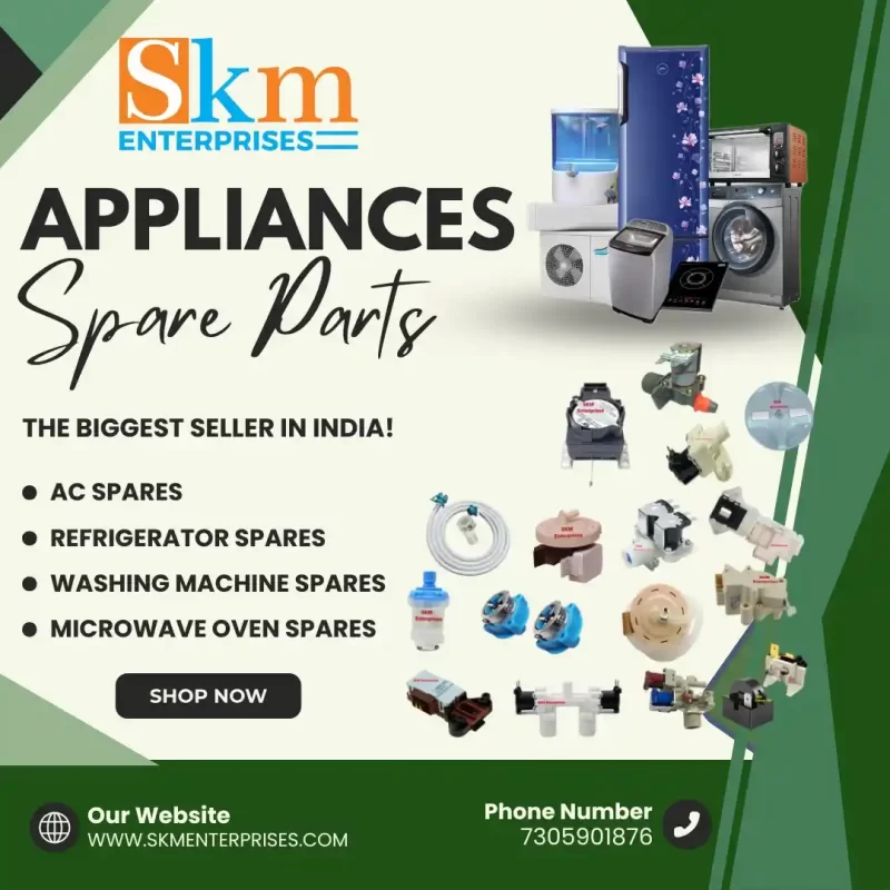 Appliances Spare Parts Shop in Jamnagar Gujarat – SKM Enterprises