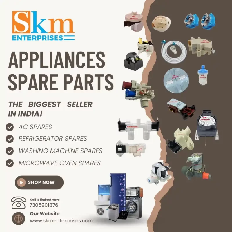 Appliances Spare Parts Shop in Kheda Gujarat – SKM Enterprises
