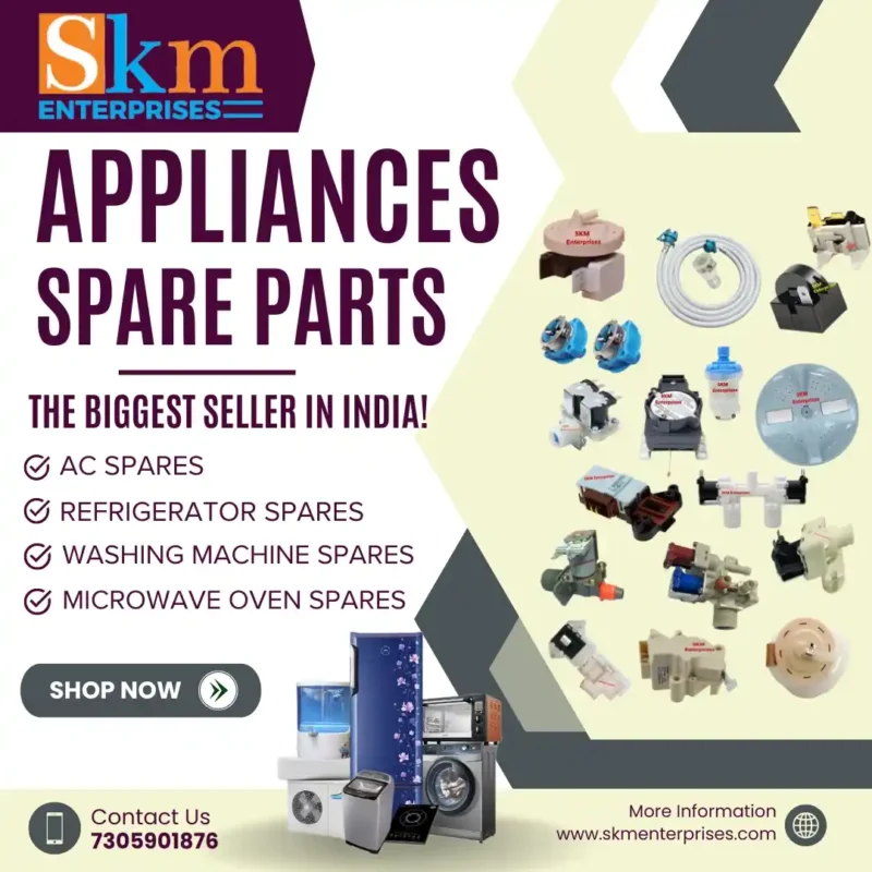 Appliances Spare Parts Shop in Namakkal Tamil Nadu – SKM Enterprises