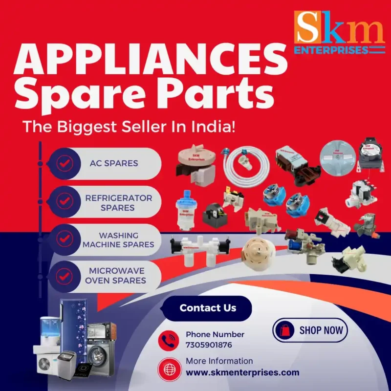 Appliances Spare Parts Shop in Peddapalli Telangana – SKM Enterprises