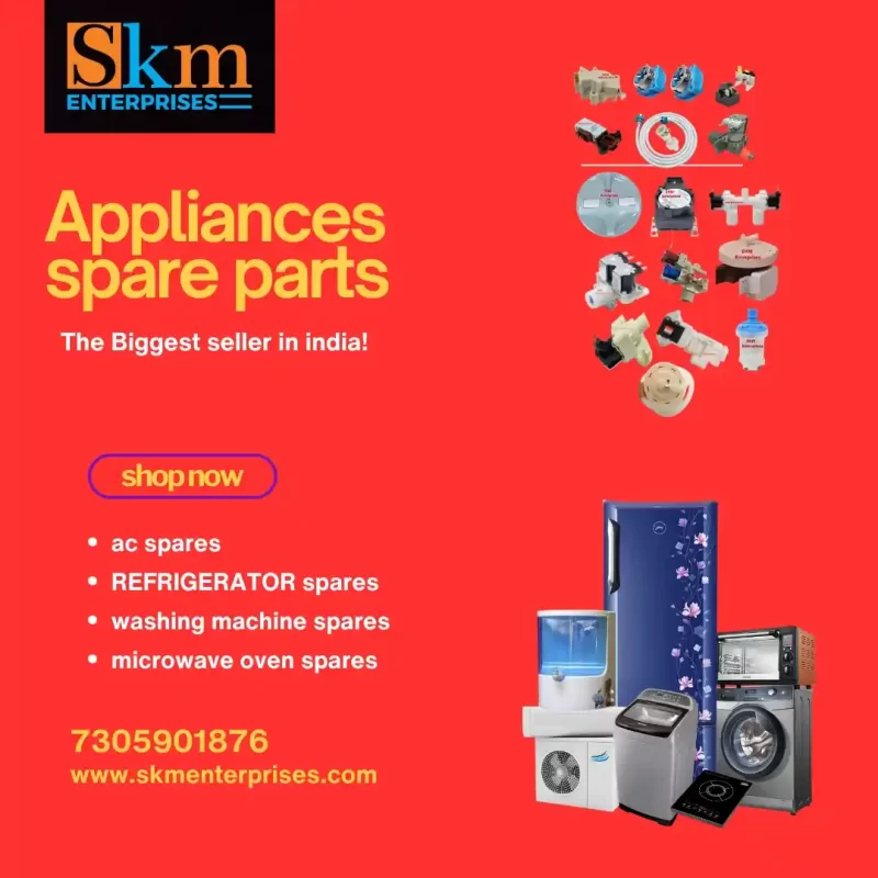 Appliances Spare Parts Shop in R.K.Nagar, Chennai Tamil Nadu – SKM Enterprises