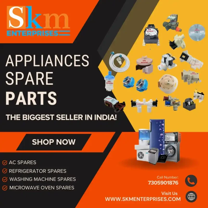 Appliances Spare Parts Shop in Thiruvarur Tamil Nadu – SKM Enterprises