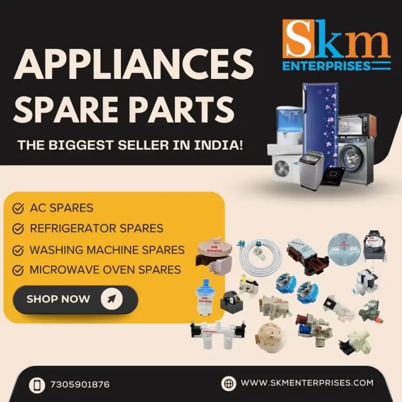 Appliances Spare Parts Shop in Vadodara Gujarat – SKM Enterprises
