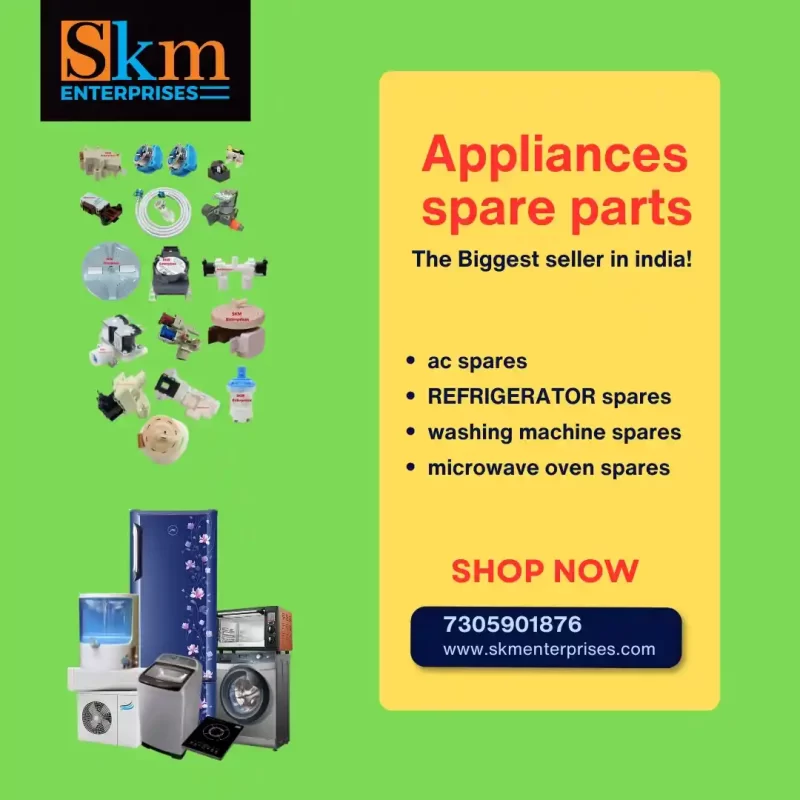 Appliances Spare Parts Shop in Velachery, Chennai Tamil Nadu – SKM Enterprises